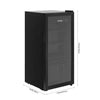 Glass Door Refrigerator with Interior Light, Display Fridge for Kitchen, Office & Home Bar, 99L/109L