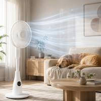 2L Misting Pedestal Fan with Remote Control | 7 Speeds & DC Motor