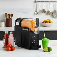 Black Slush Machine with 5 Drink Modes & Rinse Function