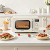 800W 20L Retro Microwave Oven with LED Display