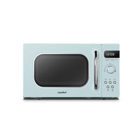 800W 20L Retro Microwave Oven with LED Display