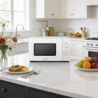 700W 20L Countertop Microwave Oven with Dual Knob