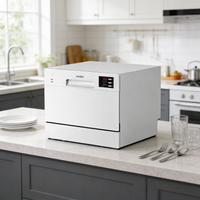6.5L Freestanding Compact Dishwasher with LED display