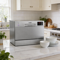 6.5L Freestanding Compact Dishwasher with LED display