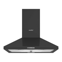 3-Speed 60cm Wall Mounted Chimney Cooker Range Hood With LED Light