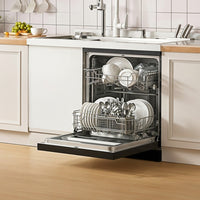 Black Freestanding Dishwasher with 6 Washing Programs