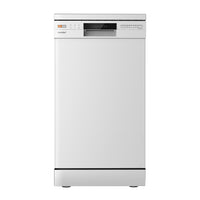 40cm White Freestanding Dishwasher with 10 Place Settings & 6 Washing Programs