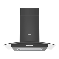 60cm Chimney Cooker Range Hood Kitchen Extractor with 3-Speed Modes