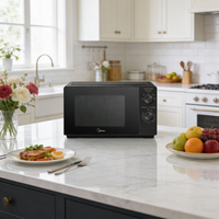 20L Freestanding Microwave Oven with Knob Control