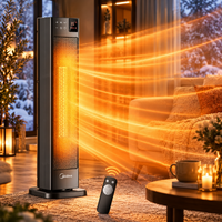 2000W PTC Tower Heater with Remote Control, ECO Mode & 75° Oscillation