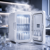 White 10L Dual-Use Mini Refrigerator