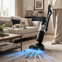 Multi-Surface Upright Vacuum Cleaner for Pet Hair, 850W Suction & Mini Turbo Brush