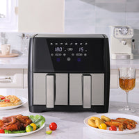 8L Dual Basket Air Fryer with Touch Screen