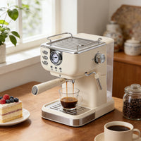20 Bar Retro Coffee Espresso Machine with Steam Wand
