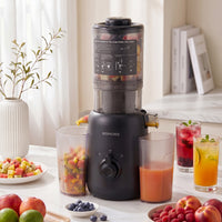 200W Cold Press Juicer with 110mm Feed Chute, Slow Masticating Juice Extractor for Home Kitchen