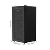 99L Under Counter Fridge with Glass Door, Digital Display & Beverage Storage