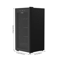 99L Under Counter Fridge with Glass Door, Digital Display & Beverage Storage