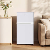 70L Freestanding Fridge with Freezer, Compact Mini Fridge for Bedroom, Office & Apartment