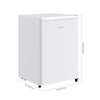 46L Freestanding Freezer with Drawer, Compact Mini Freezer for Apartment, Office & Holiday Home