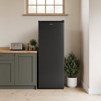175L Black Upright Freezer with 6 Drawers, Freestanding Deep Freezer for Home & Garage