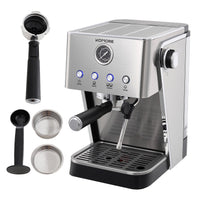 1300W 20 Bar Espresso Machine with Milk Frother, Pressure Gauge & 2L Tank