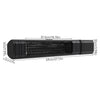 2000W/3000W Infrared Patio Heater with Remote Control, 9 Heat Levels & IP65
