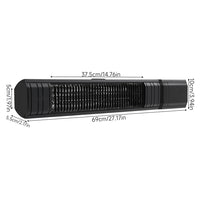 2000W/3000W Infrared Patio Heater with Remote Control, 9 Heat Levels & IP65
