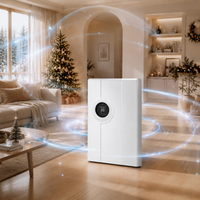 Quiet Dehumidifier with Drain Hose & Remote Control, 2L Water Tank for Bedroom, Bathroom & Home