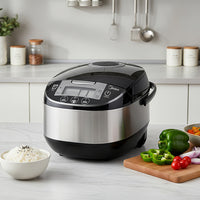 5L Digital Multi-Cooker & Rice Cooker with Steamer Basket | 8 Presets, 24H Timer & Smart NTC Sensor